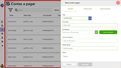 Power Apps Desktop - Tela de cadastro com formulários