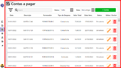 Power Apps Desktop - Dashboard de indicadores financeiros